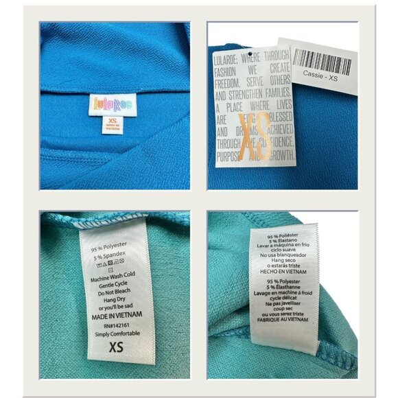 LuLaRoe Cassie Bundle of 2 Womens XS Skirts Pencil Multicolor NWT - Picture 3 of 8